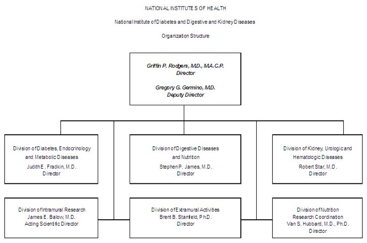 NIDDK Organization Structure Chart