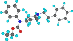 Molecular structure of fentanyl