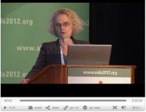 Director Nora Volkow presenting at the AIDS 2012 conference