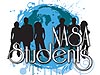 A graphic showing a group of students outlined in front of Earth with the words NASA Students at the bottom