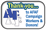 Thank Tou to AFAF Campaign Workers and Donors