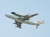 JSC2012-E-216066 -- Space shuttle Endeavour atop the Shuttle Carrier Aircraft