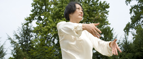 Woman doing Tai Chi