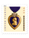 Purple Heart with Ribbon (Forever)