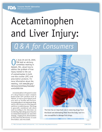 Acetaminophen and Liver Injury: Q&A for Consumers -- (JPG)