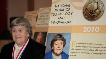 Rocket scientist Yvonne Brill at the National Medal of Technology and Innovation Awards Dinner in Washington D.C. Oct. 21, 2011