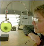 Photo of hydrogen researcher.