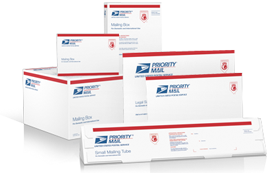  Image of Priority Mail shipping supplies.