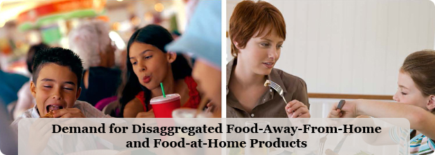 Demands for food-away-from-home products tend to be more sensitive to changes in food spending patterns than food-at-home products