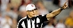 Ed Hochuli and his trademark biceps celebrated the end of the NFL referee lockout. (US Presswire)