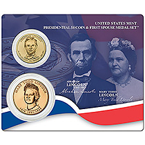 2010 PRES $1 COIN & FS MDL SET - LINCOLN