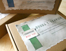 Image of boxes with shipping labels