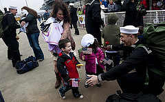 Sailor Greets Family After Returning from a 7-month Deployment