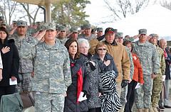 Soldiers, Family Members & Veterans Render Honors