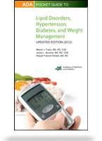 ADA Pocket Guide to Lipid Disorders, Hypertension, Diabetes, and Weight Management (Print + Online Set) Updated 2012 - 10% off during September