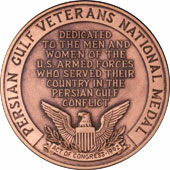 REVERSE: 1992 Persian Gulf War Veterans medal