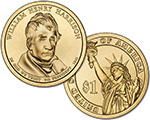 Presidential $1 Coin: William Henry Harrison.