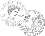 Francis Cleveland First Spouse Line Art Coin