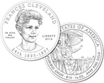 Frances Cleveland First Spouse Line Art Coin