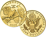 Bald Eagle Uncirculated $5 Gold Coin