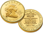 Jefferson Liberty First Spouse Gold Uncirculated Coin
