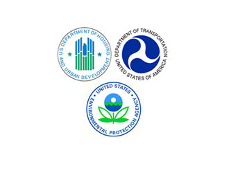 Logos from Department of Housing and Urban Development, Department of Transportation, and Environmental Protection Agency