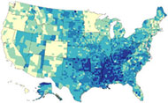 county level estimates of leisure time physical inactivity