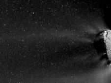 movie showing the active end of the nucleus of comet Hartley 2