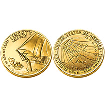 2012 STAR SPANGLED BANNER $5 GOLD UNC