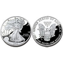 2012 AE SILVER PROOF 1 OZ COIN