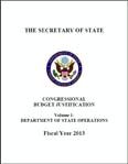 Date: 02/13/2012 Description: Cover of FY 2013 State Department Operations Congressional Budget Justification. - State Dept Image