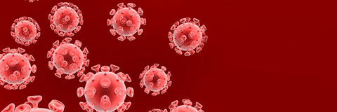 Illustrations of the HIV virus