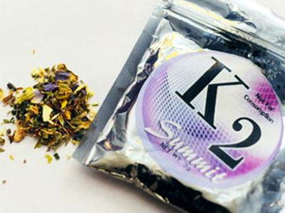 Imagen de K2, una marca popular de Spice.