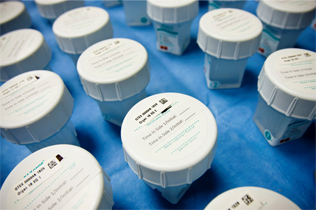 Containers used in the GTEx PAXgene tissue preservation system (Image from the National Disease Research Interchange GTEx Team)