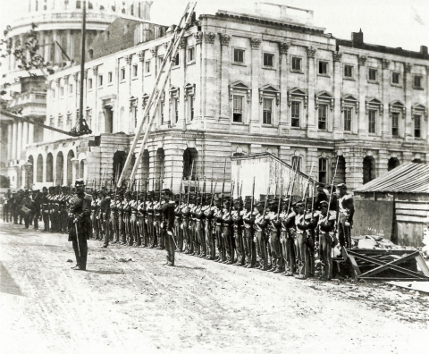 Union Troops at the Capitol - 1861