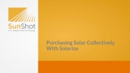 Graphic with SunShot logo and video title