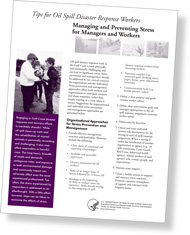 cover of tip sheet for disaster response workers—click to view publication