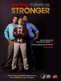 Photo: Testing Makes Us Stronger poster