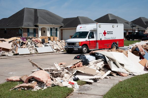 red cross truck