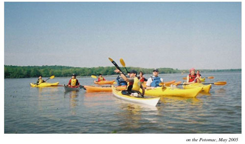 Kayaking on the Potomac, May 2005