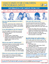 Flyer: Vaccines for Children: Information for Parents