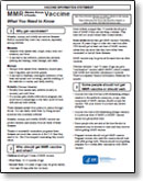 Measles/Mumps/Rubella (MMR) VIS