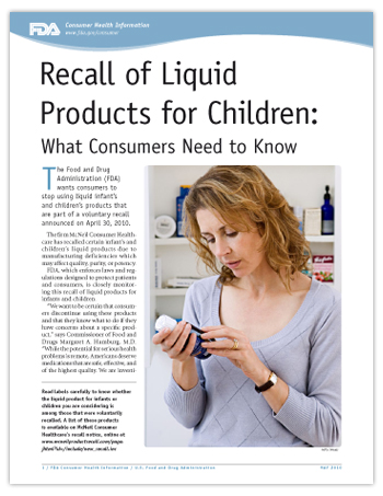 PDF of this article, including photo of woman looking at bottle of liquid medicine.