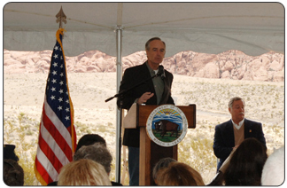 “I am honored to have the opportunity to approve this new funding for 49 separate projects under Round 8 of the Southern Nevada Public Land Management Act,” Kempthorne said during a ceremony on Wednesday attended by Nevada’s congressional delegation, including Sens. Harry Reid and John Ensign and Reps. Shelley Berkley and Jon Porter.