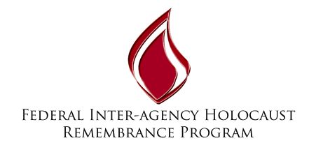 Federal Inter-agency Holocaust Remembrance Program logo