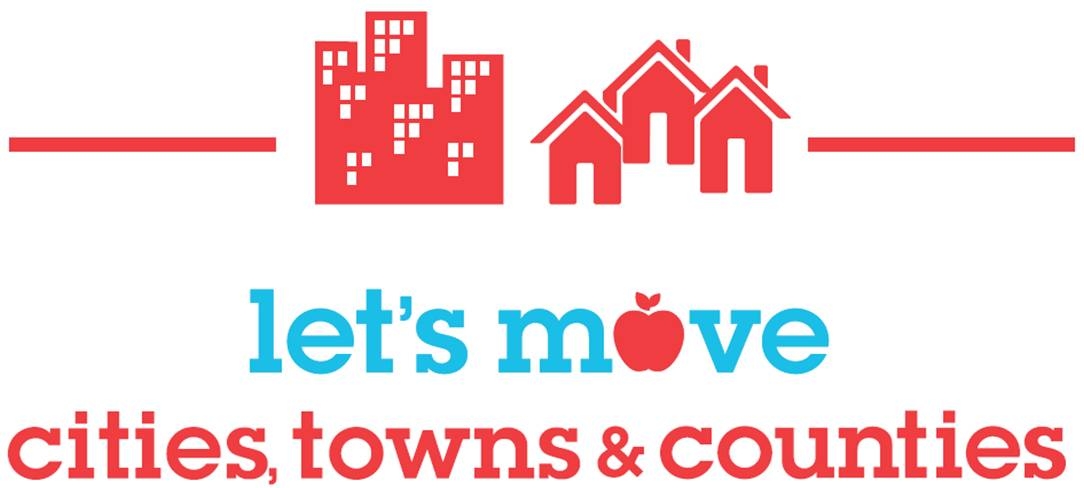 logo for Let's Move: cities, towns, & counties