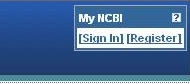 My NCBI sign in box