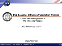 Influenza Vaccine Cold Chain Management