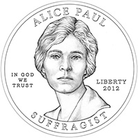 2012 Alice Paul Gold Coin Obverse