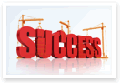 This is an image of the word "SUCCESS".
